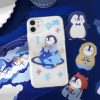 Cartoon Penguins PET Cute Stickers for Bujo Phone Laptop