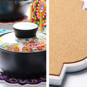 Multi-Purpose 7.8” Ceramic Pot Holders Heat Resistant Coasters Insulation Mat