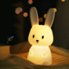 cute silicone rabbit lamp