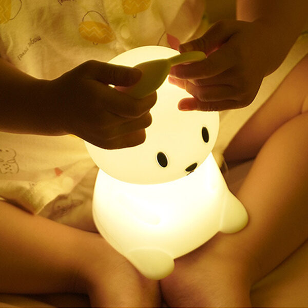 silicone rabbit lamp for kids