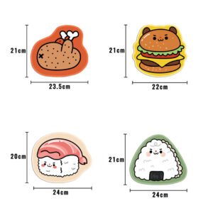 Yummy Food Rubber Mouse Pads for Home Office Working Studying