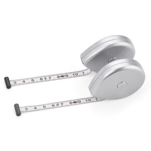 BMI Waistline Tape Measure 150cm Silver Measuring Tape for Women Men