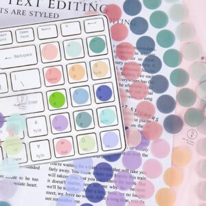 Colorful Dot PET Sticker Set DIY Bujo Memo Diary Stickers