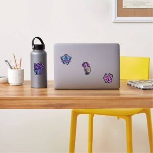 Personalized Creative Neon Laptop Water Bottle Stickers
