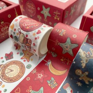 6 Rolls Christmas Washi Paper Tape Set