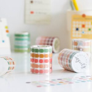 1 Roll 3m DIY Colorful Decorative Dot Pattern Sticker Tape