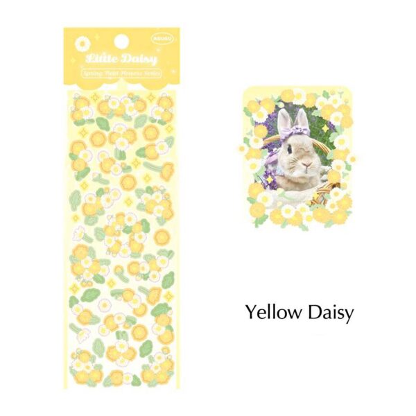 flower stickers yellow daisy