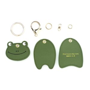 PU Cute Kitten Frog Designer Keychains for Women