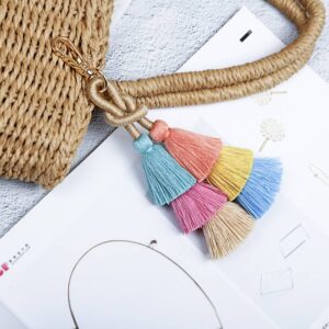 New Colorful Bohemia Handmade Tassel Personalized Keychains
